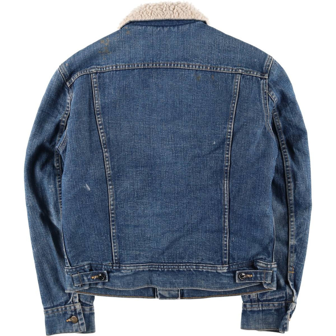 70s~80'S Lee STORM RIDER denim fleece jacket made in USA, men's size S, vintage /eaa515277