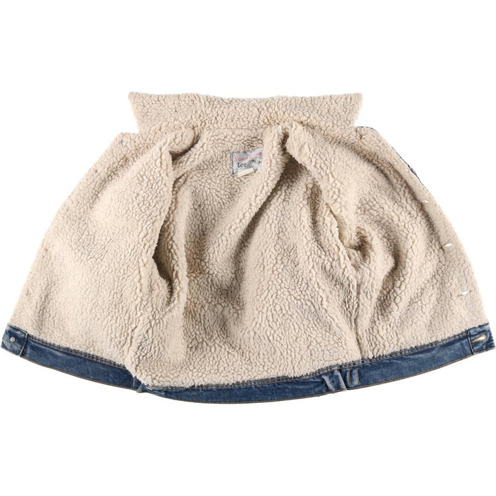 70s~80'S Lee STORM RIDER denim fleece jacket made in USA, men's size S, vintage /eaa515277