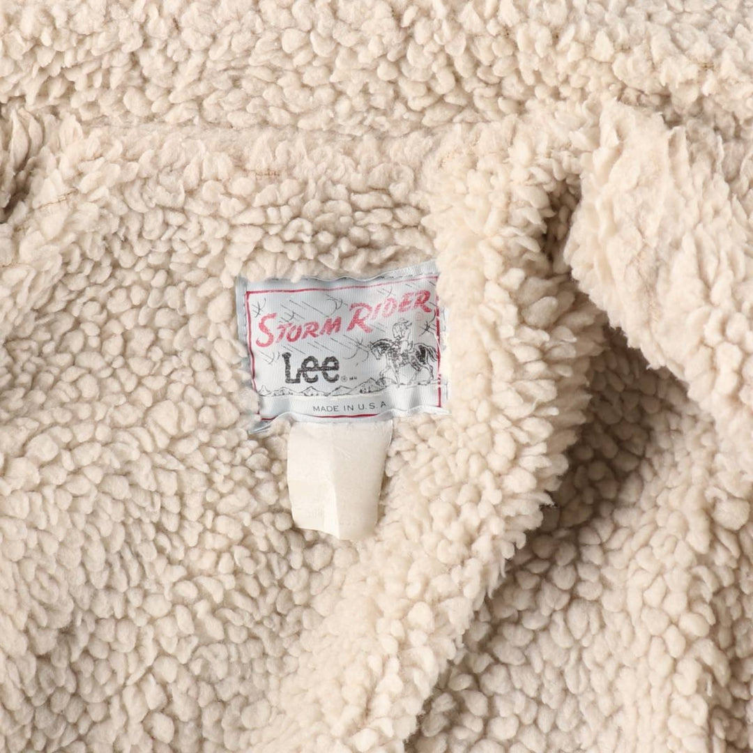 70s~80'S Lee STORM RIDER denim fleece jacket made in USA, men's size S, vintage /eaa515277