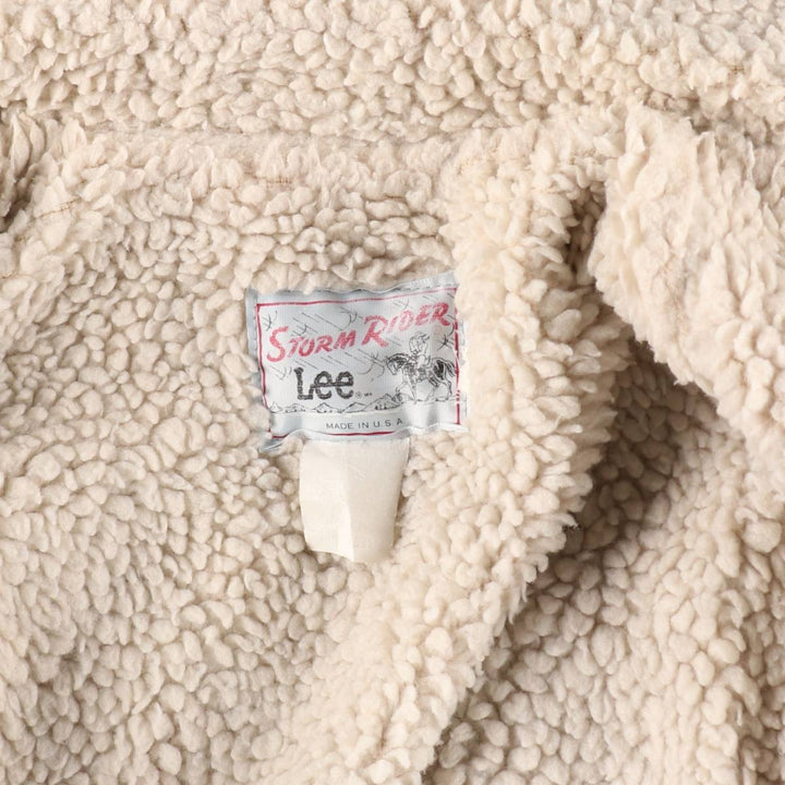 70s~80'S Lee STORM RIDER denim fleece jacket made in USA, men's size S, vintage /eaa515277