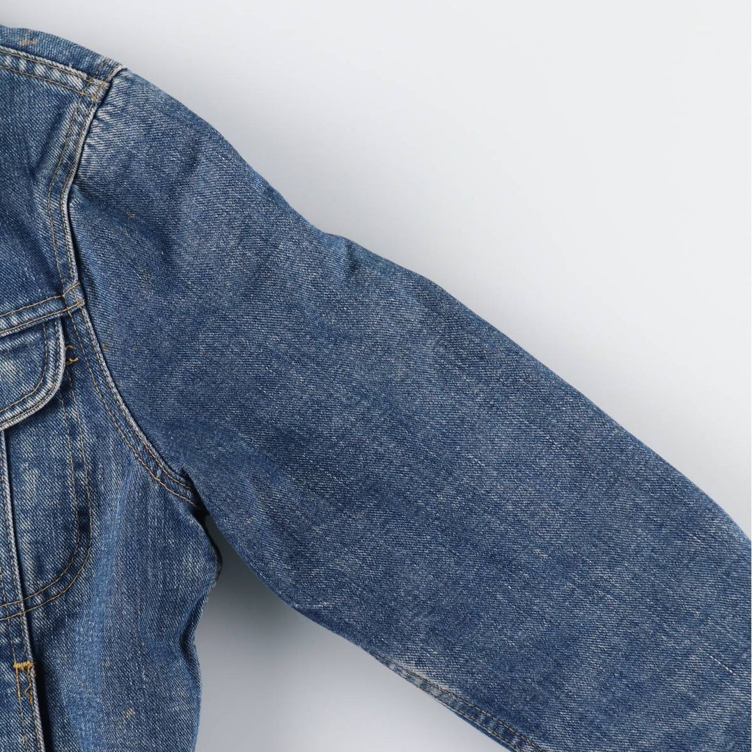 70s~80'S Lee STORM RIDER denim fleece jacket made in USA, men's size S, vintage /eaa515277