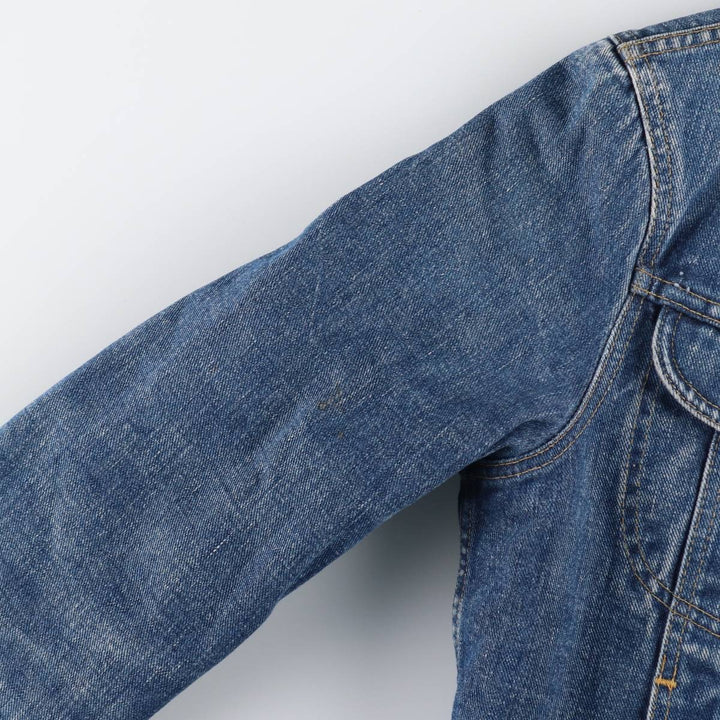 70s~80'S Lee STORM RIDER denim fleece jacket made in USA, men's size S, vintage /eaa515277