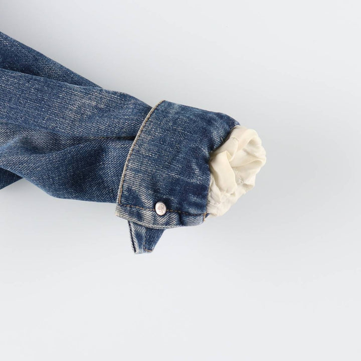 70s~80'S Lee STORM RIDER denim fleece jacket made in USA, men's size S, vintage /eaa515277