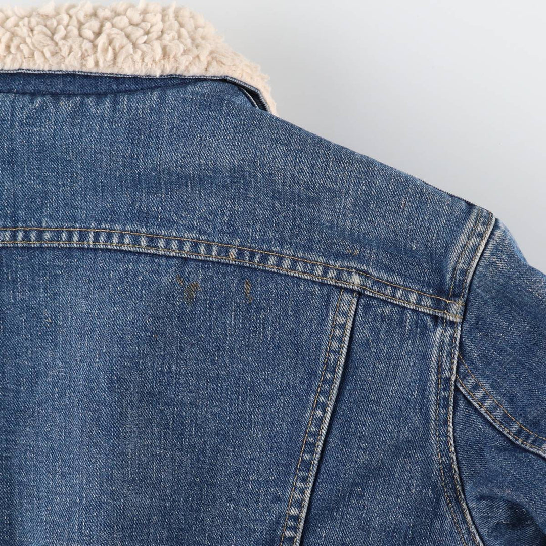 70s~80'S Lee STORM RIDER denim fleece jacket made in USA, men's size S, vintage /eaa515277