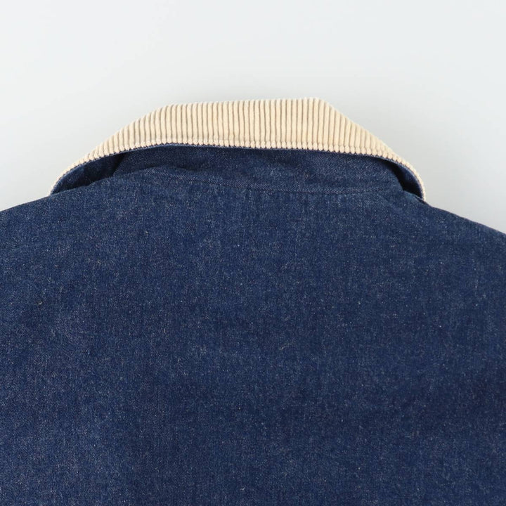 Vintage 80s-90'S Roebucks Bat-Dye Denim Coverall, Made in USA, Men's XL unclear blue type Vintage Second Hand