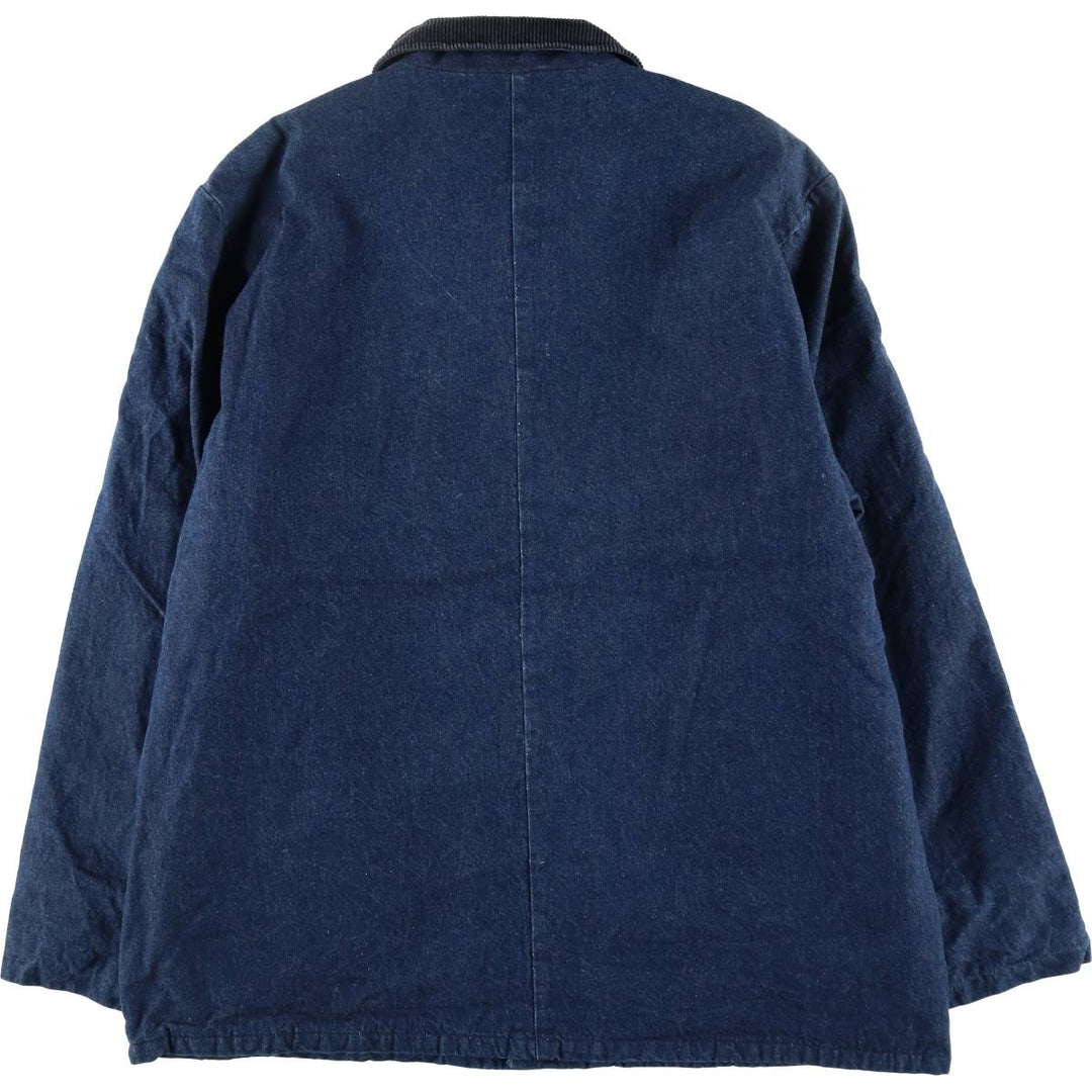 Vintage 80s-90'S Liberty Bat-Dyed Denim Coverall, Made in USA, Men's XL cotton blue type Vintage Second Hand