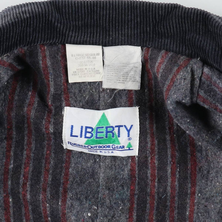 Vintage 80s-90'S Liberty Bat-Dyed Denim Coverall, Made in USA, Men's XL cotton blue type Vintage Second Hand
