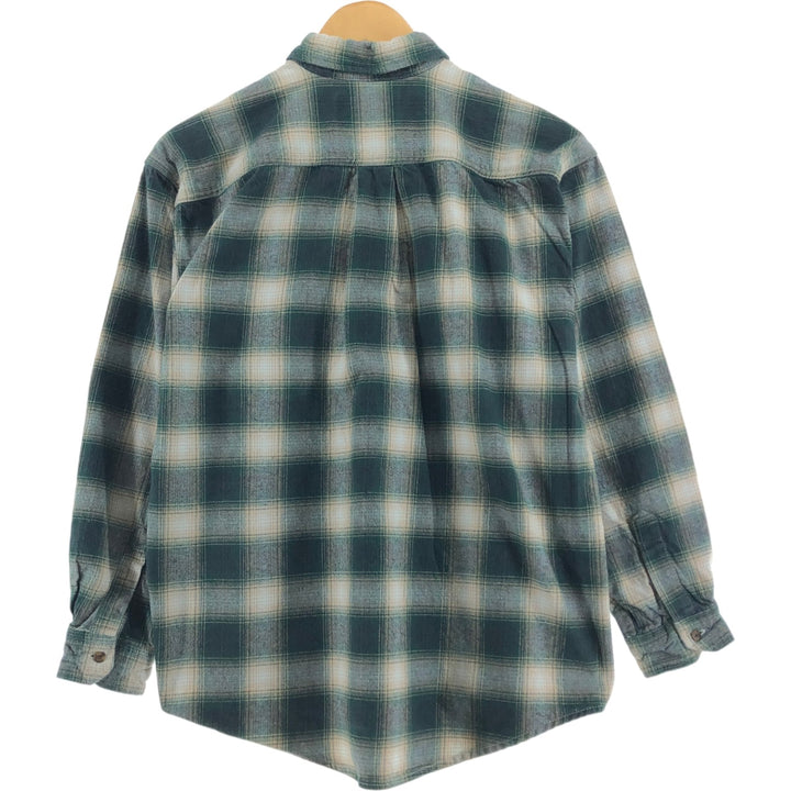 HAZEL CREEK Ombre Check Long Sleeve Flannel Check Shirt Men's M Size /eaa515308