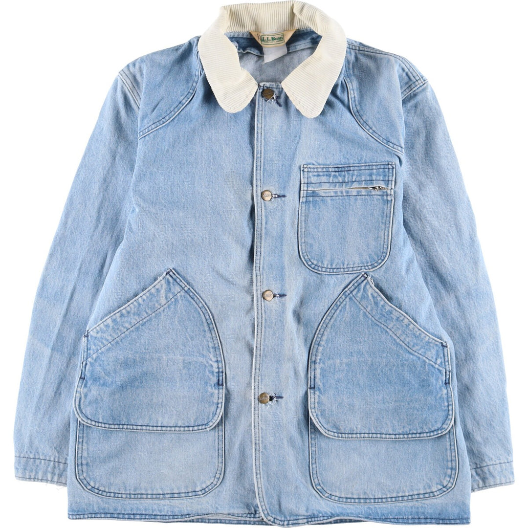 70s~80'S LLBean Hunting Denim Jacket Men's Size L Vintage /eaa515320