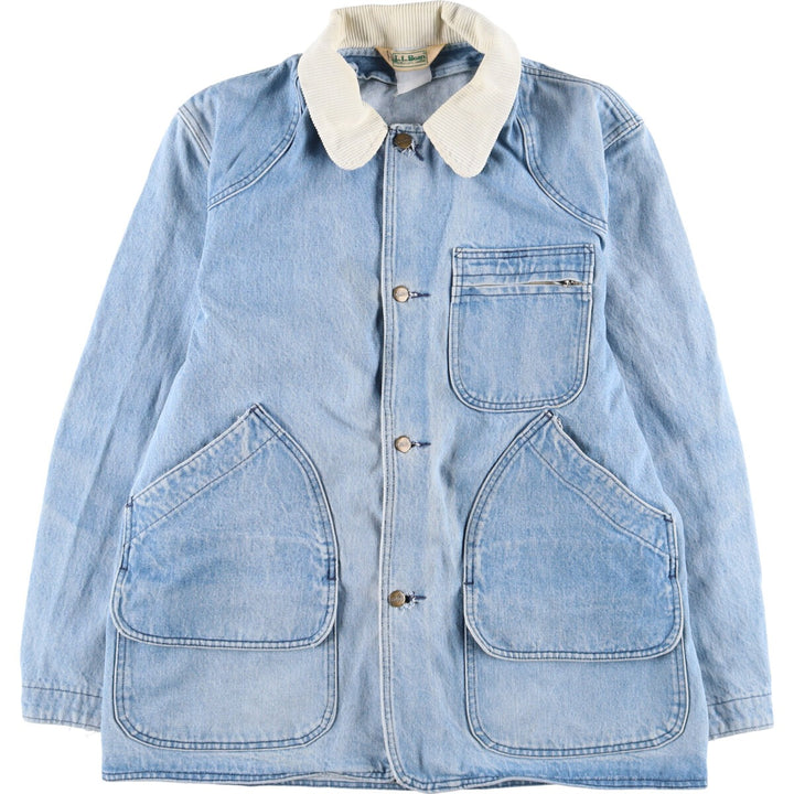 70s~80'S LLBean Hunting Denim Jacket Men's Size L Vintage /eaa515320