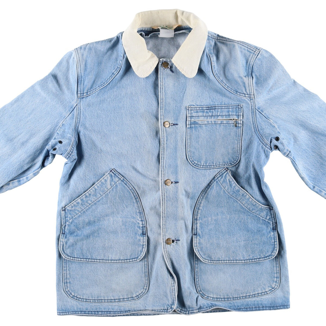 70s~80'S LLBean Hunting Denim Jacket Men's Size L Vintage /eaa515320