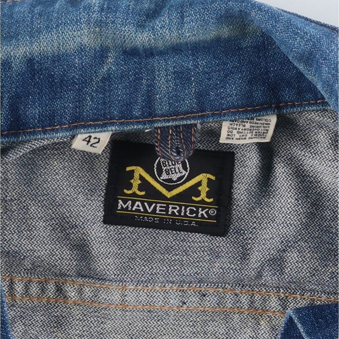 60s-70'S Maverick Blue Bell Honda Yamaha Denim Jacket G-Jean Made in USA Men's XS Vintage /eaa515323