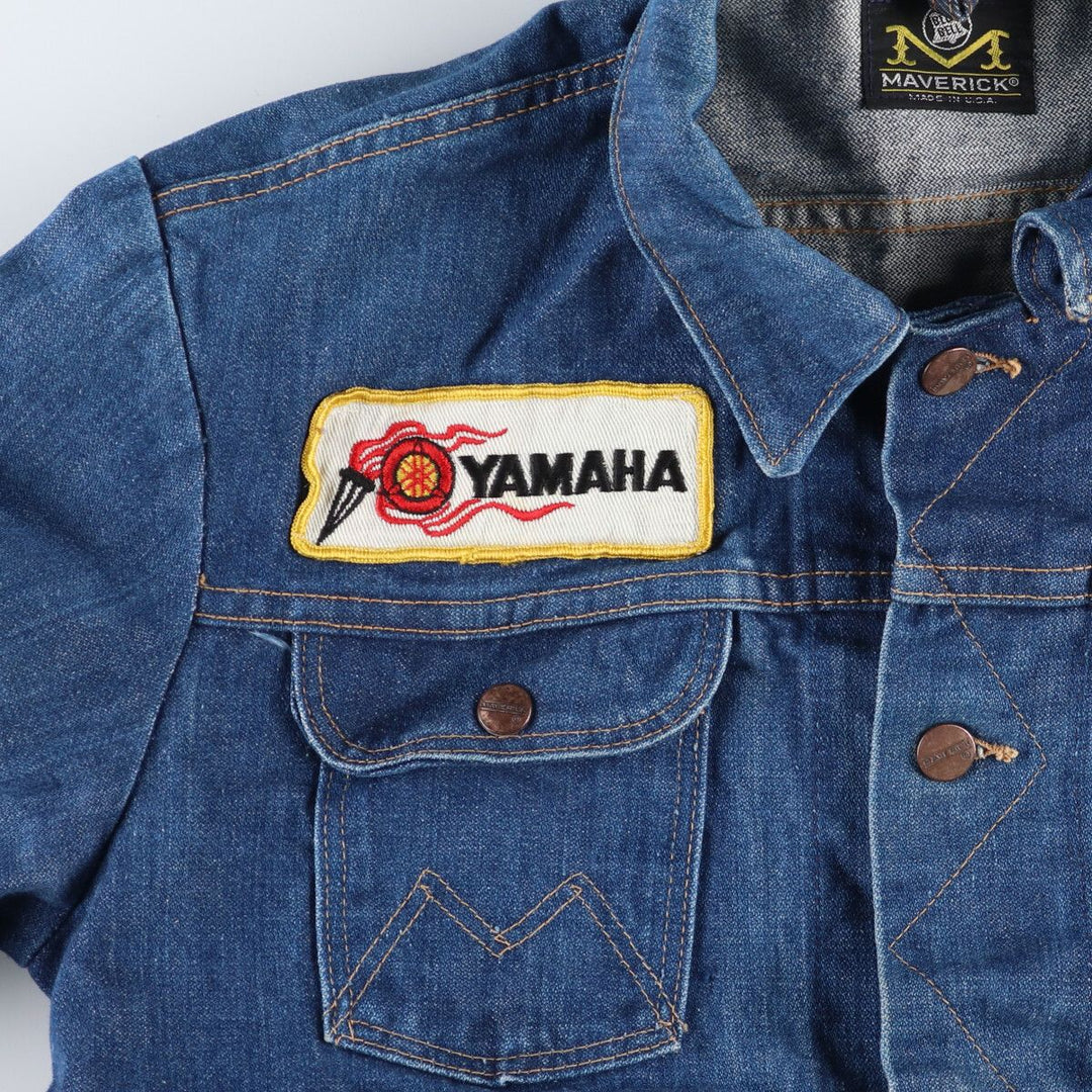 60s-70'S Maverick Blue Bell Honda Yamaha Denim Jacket G-Jean Made in USA Men's XS Vintage /eaa515323