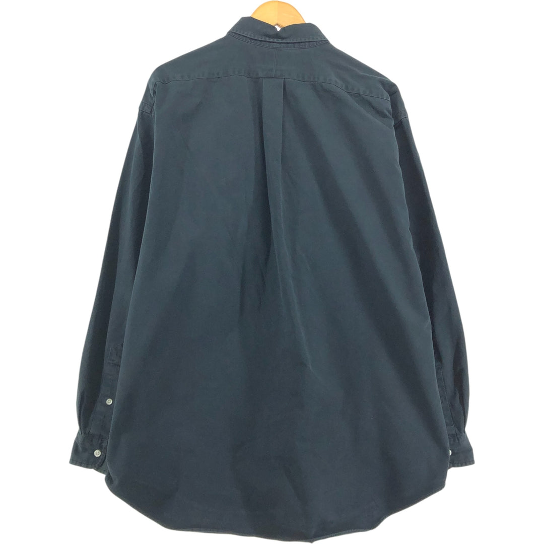 Ralph Lauren BLAKE long sleeve button down shirt, men's XL size cotton black type Vintage Second Hand