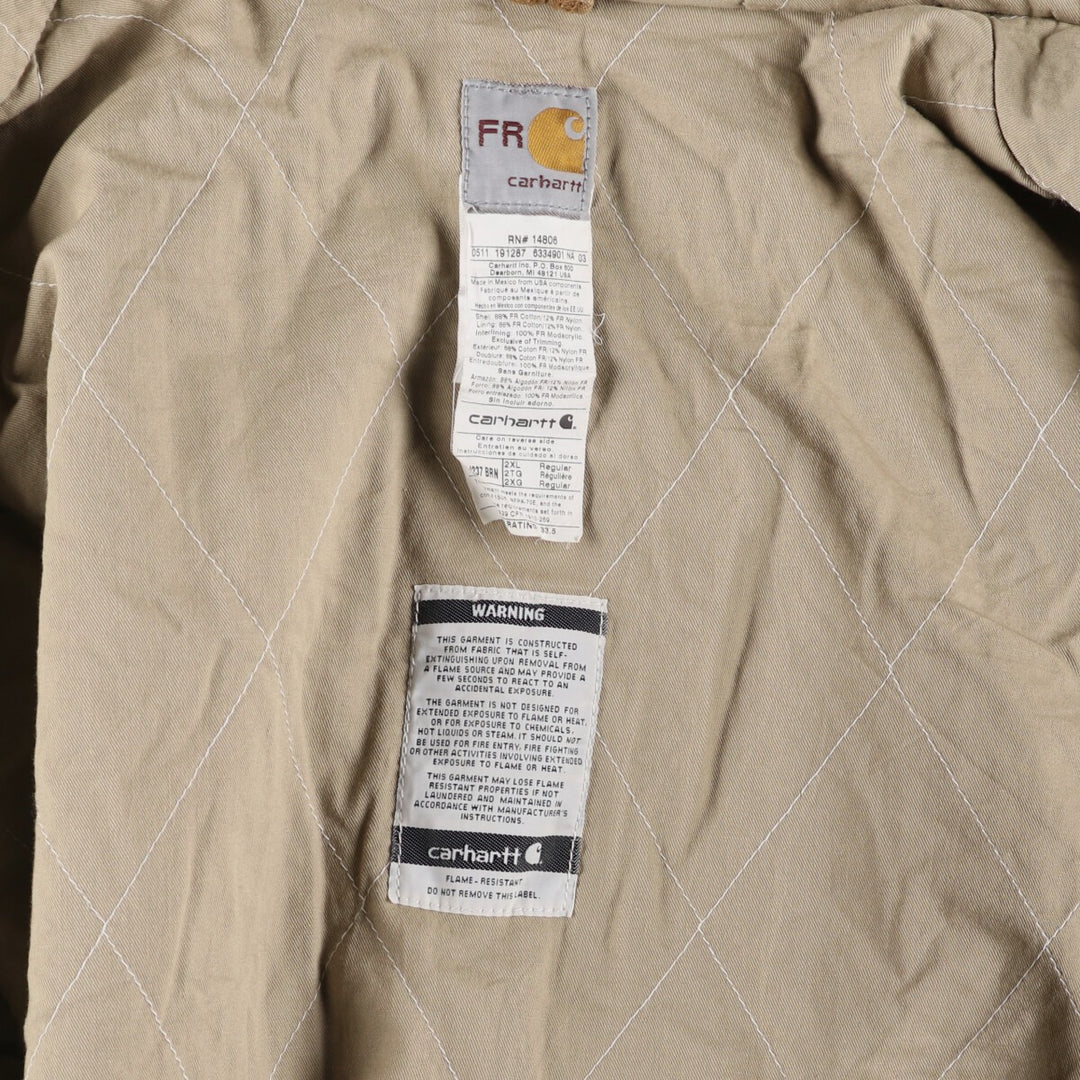 Carhartt FR Series Active Jacket Duck Full Zip Parka Men's XXL / eaa515411