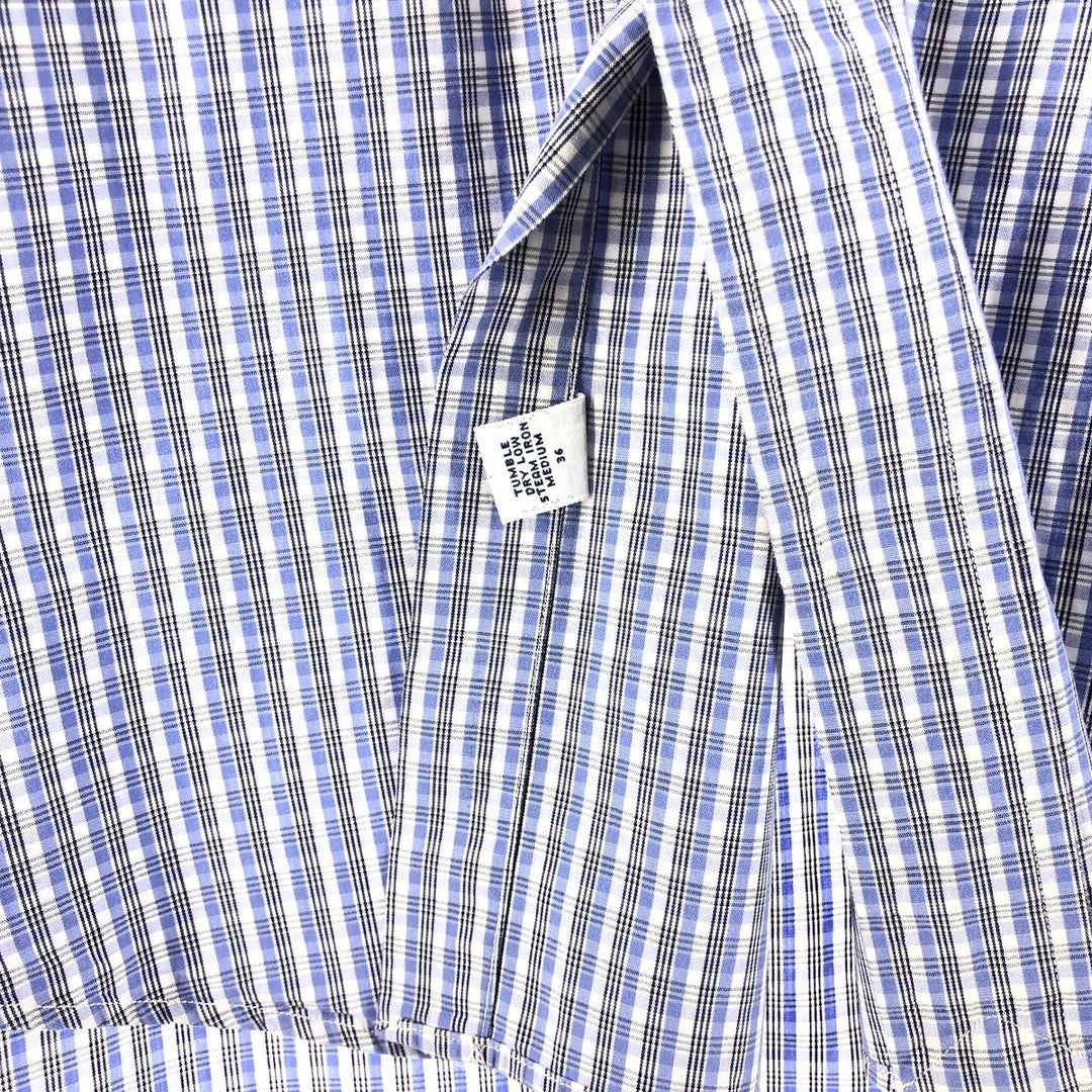 Ralph Lauren YARMOUTH Long Sleeve Button Down Check Shirt Men's XL cotton Blue type light blue Vintage Second Hand