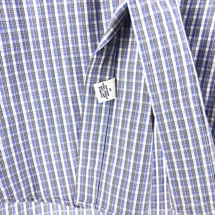 Ralph Lauren YARMOUTH Long Sleeve Button Down Check Shirt Men's XL cotton Blue type light blue Vintage Second Hand