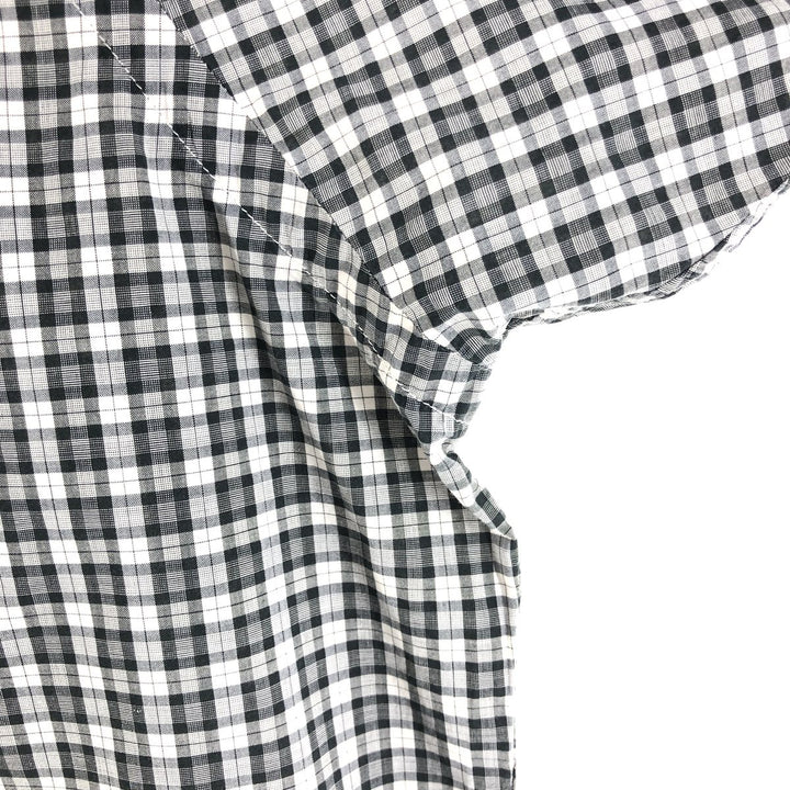 Ralph Lauren BLAKE long sleeve button down check shirt, men's size L cotton pale white type Vintage Second Hand