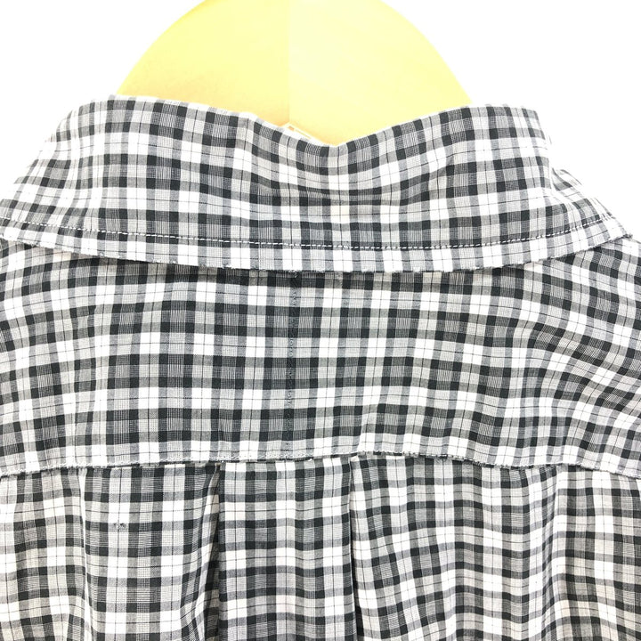 Ralph Lauren BLAKE long sleeve button down check shirt, men's size L cotton pale white type Vintage Second Hand