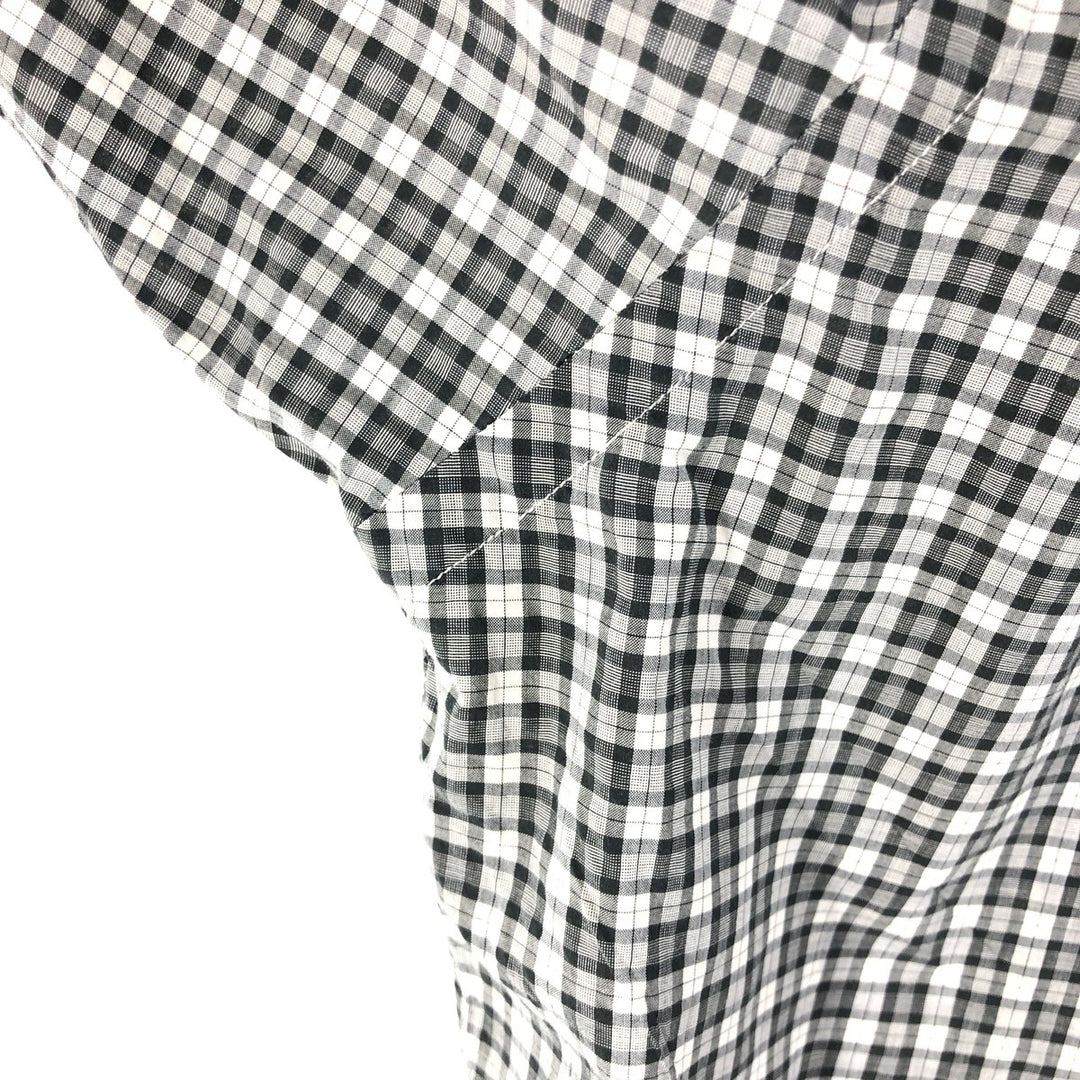 Ralph Lauren BLAKE long sleeve button down check shirt, men's size L cotton pale white type Vintage Second Hand