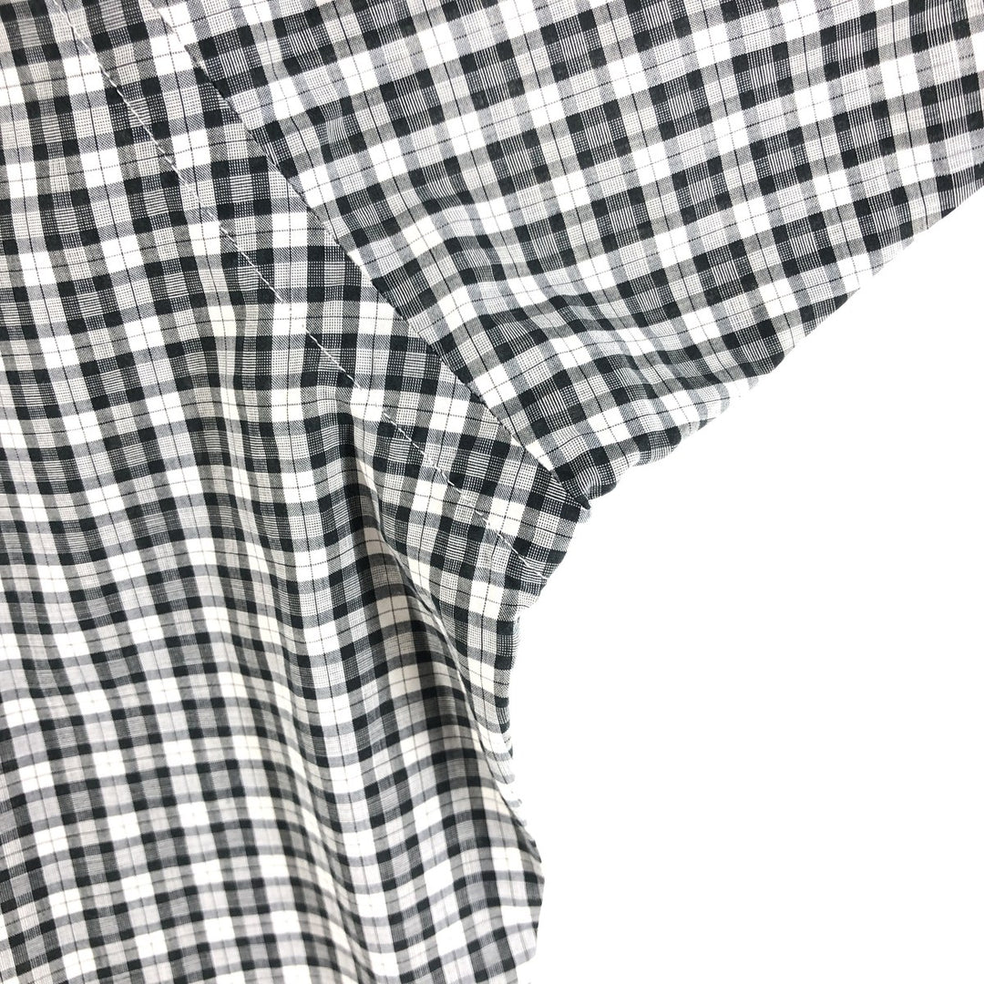 Ralph Lauren BLAKE long sleeve button down check shirt, men's size L cotton pale white type Vintage Second Hand