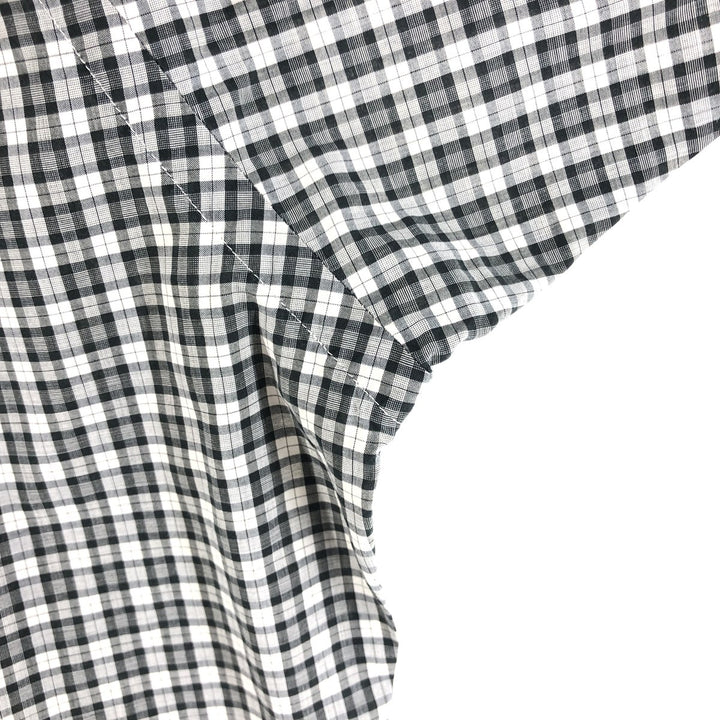 Ralph Lauren BLAKE long sleeve button down check shirt, men's size L cotton pale white type Vintage Second Hand