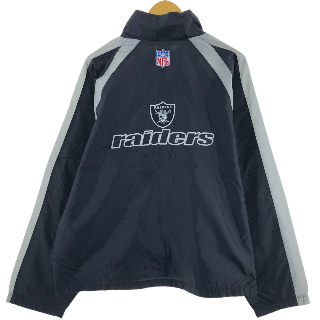 00s~ Reebok NFL LAS VEGAS RAIDERS Las Vegas Raiders back logo nylon jacket men's XL equivalent /eaa515503