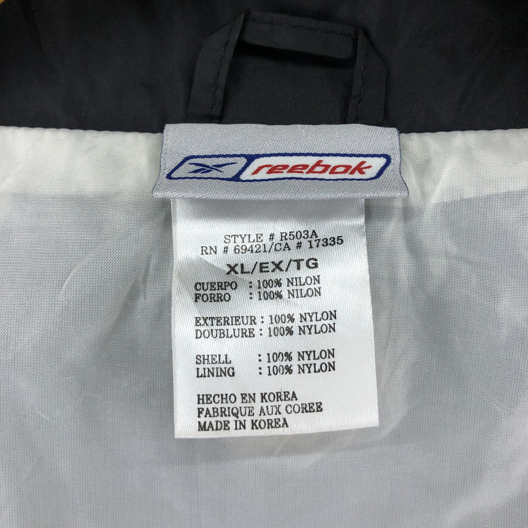 00s~ Reebok NFL LAS VEGAS RAIDERS Las Vegas Raiders back logo nylon jacket men's XL equivalent /eaa515503