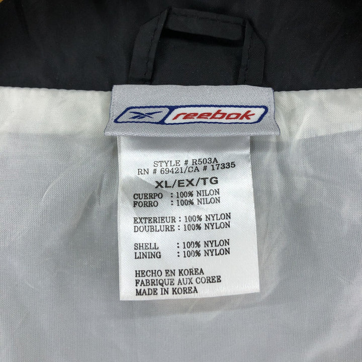 00s~ Reebok NFL LAS VEGAS RAIDERS Las Vegas Raiders back logo nylon jacket men's XL equivalent /eaa515503