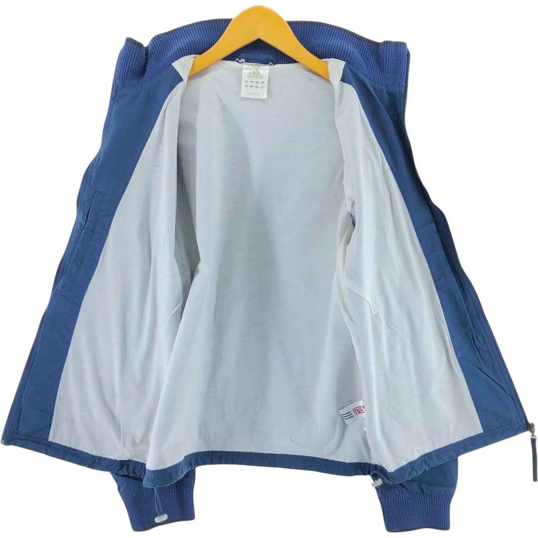 2000'S Adidas nylon jacket, men's size M Nylon blue type Vintage Second Hand