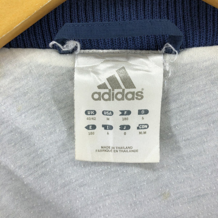 2000'S Adidas nylon jacket, men's size M Nylon blue type Vintage Second Hand