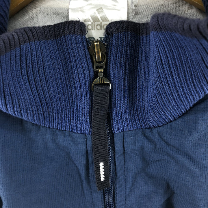 2000'S Adidas nylon jacket, men's size M Nylon blue type Vintage Second Hand