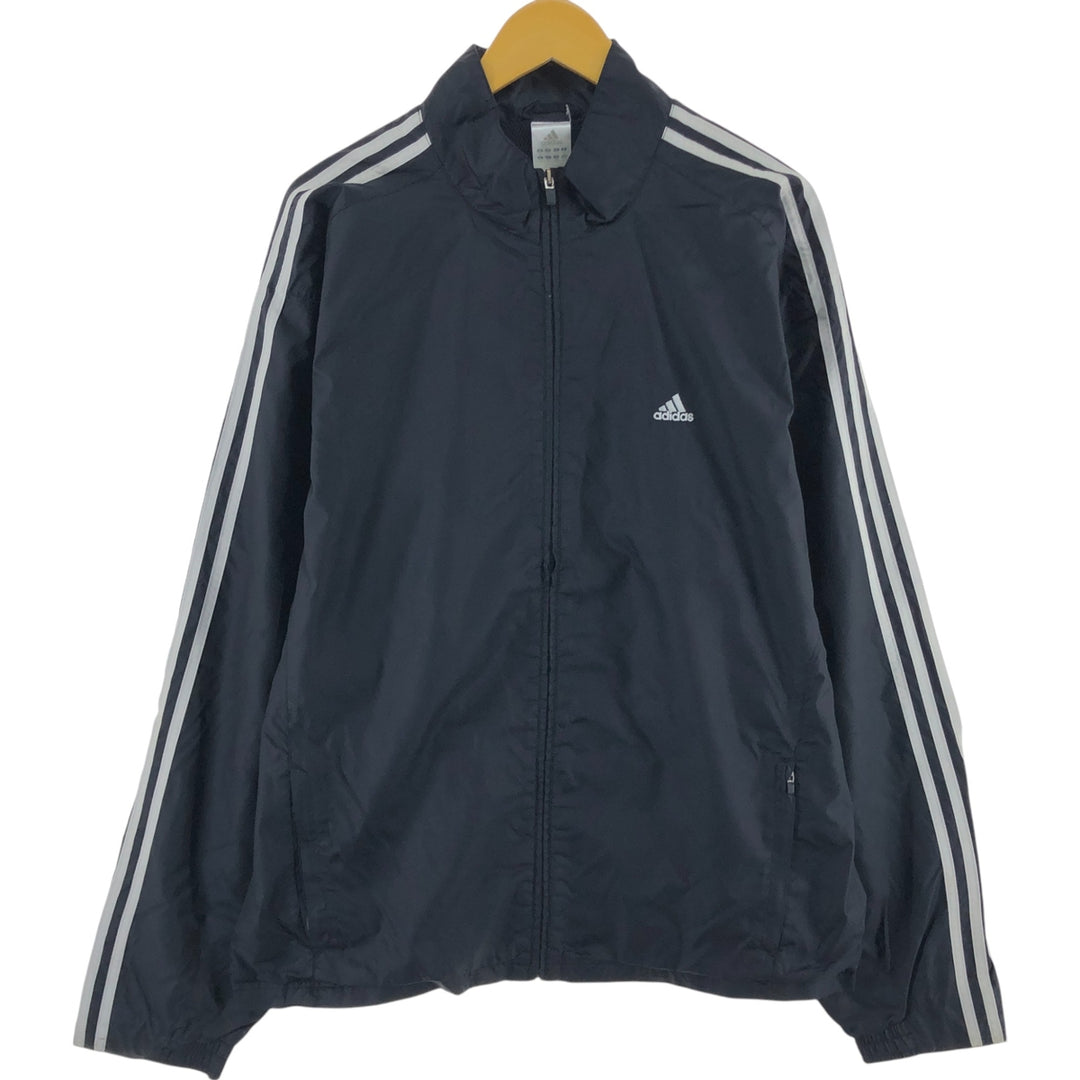 00'S Adidas nylon jacket, men's XL size Nylon black type Vintage Second Hand