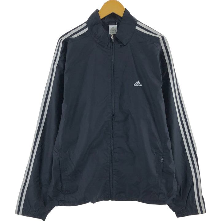 00'S Adidas nylon jacket, men's XL size Nylon black type Vintage Second Hand