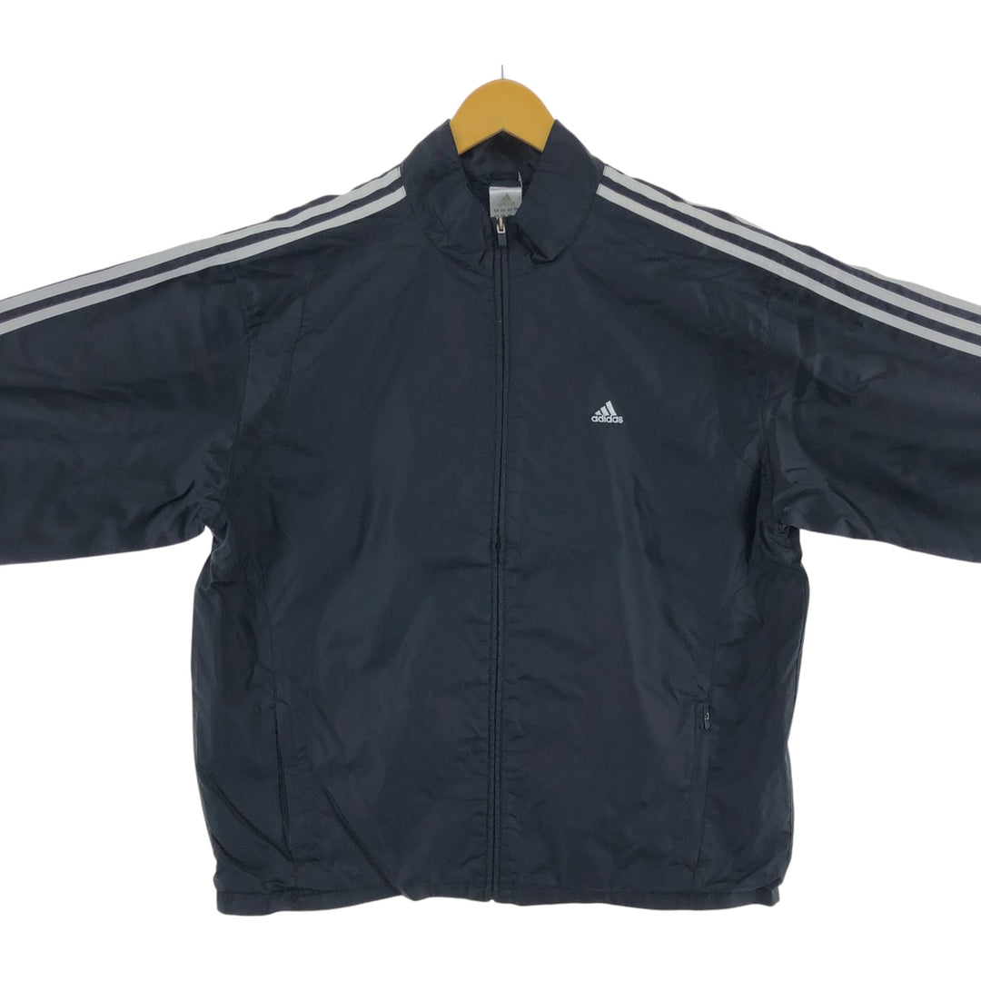 00'S Adidas nylon jacket, men's XL size Nylon black type Vintage Second Hand