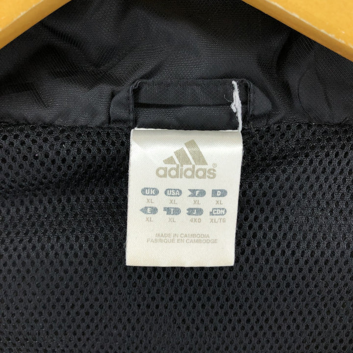 00'S Adidas nylon jacket, men's XL size Nylon black type Vintage Second Hand