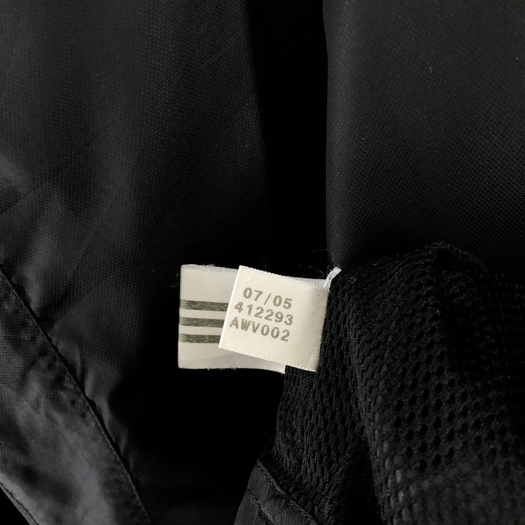 00'S Adidas nylon jacket, men's XL size Nylon black type Vintage Second Hand