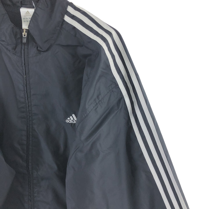 00'S Adidas nylon jacket, men's XL size Nylon black type Vintage Second Hand