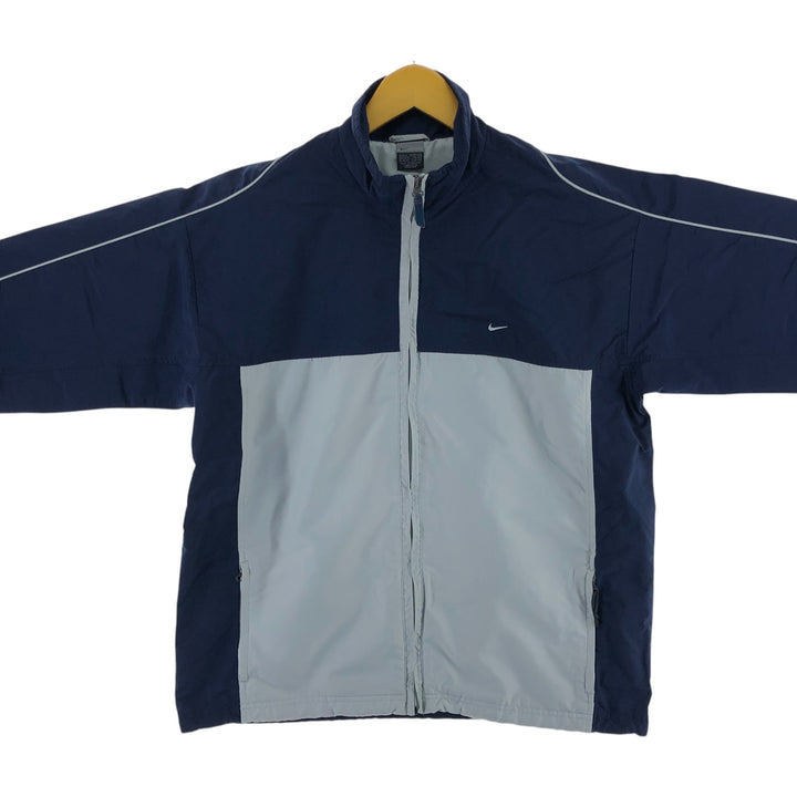 00'S Nike Windbreaker Men's M size polyester navy blue type Vintage Second Hand