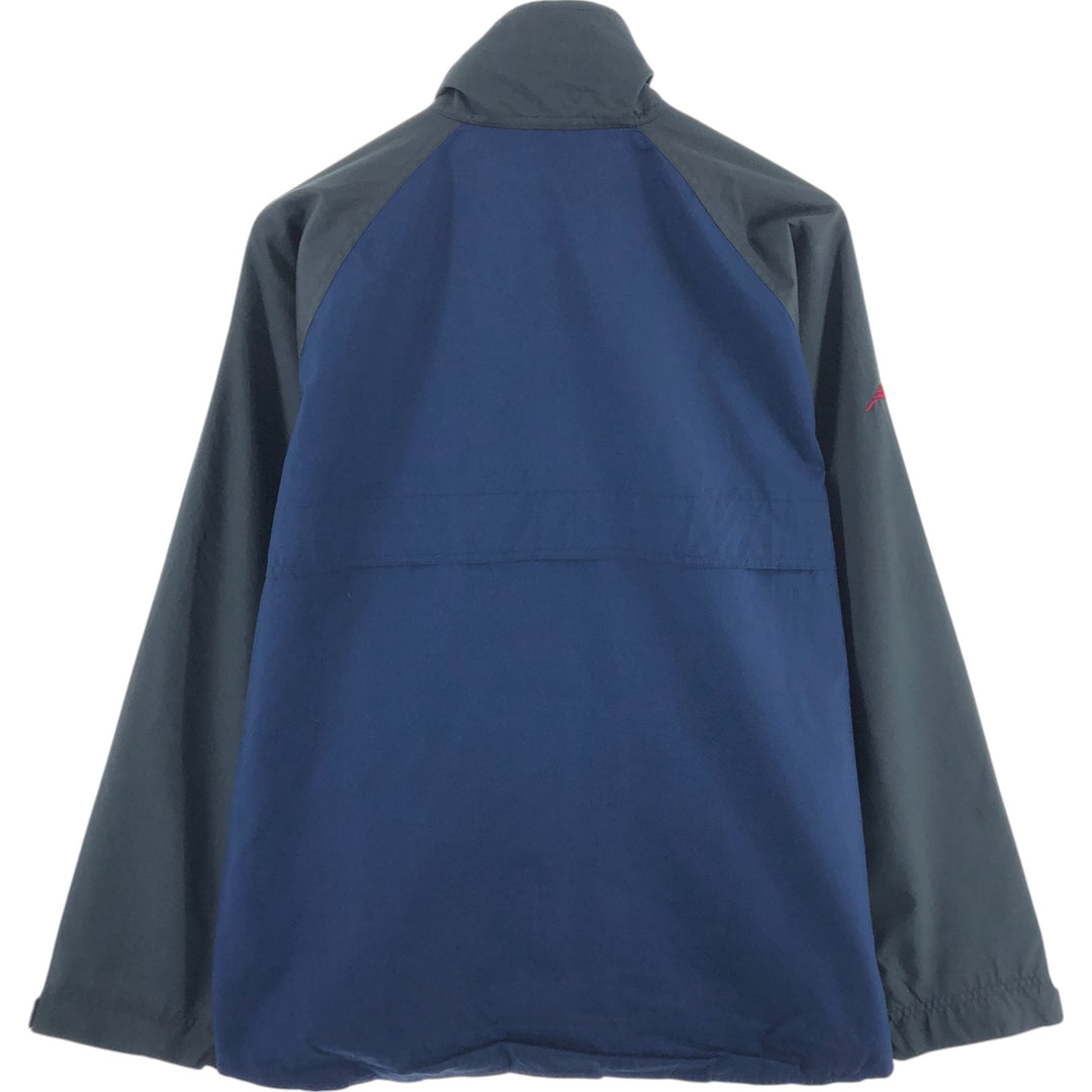 00'S adidas windbreaker, men's size L polyester navy blue type Vintage Second Hand