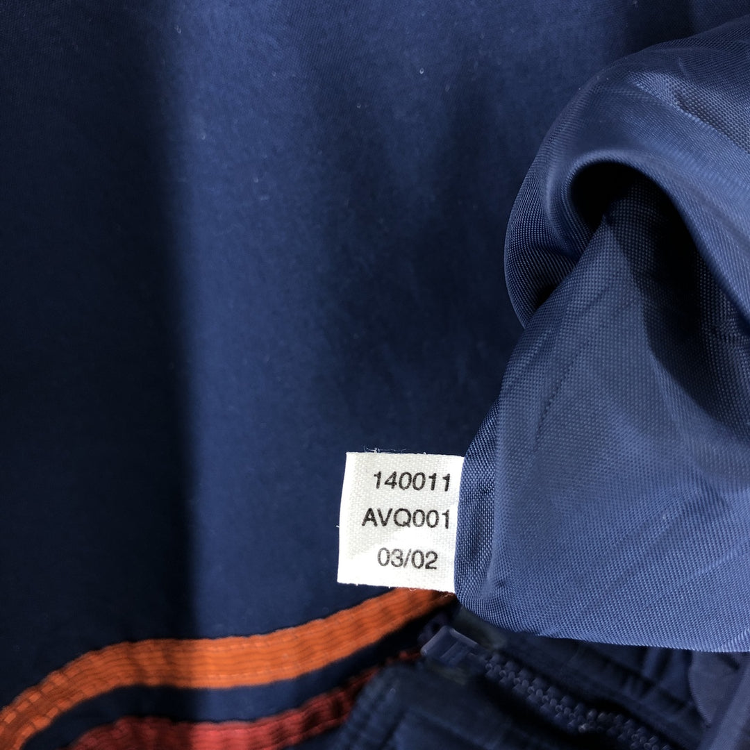 00'S adidas windbreaker, men's size L polyester navy blue type Vintage Second Hand