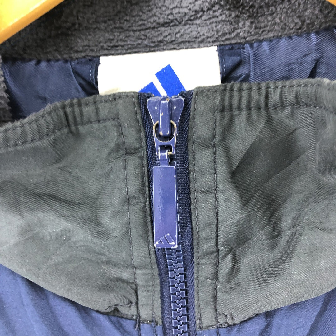 00'S adidas windbreaker, men's size L polyester navy blue type Vintage Second Hand