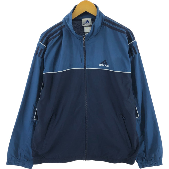 00'S adidas windbreaker men's XL size polyester navy blue type Vintage Second Hand
