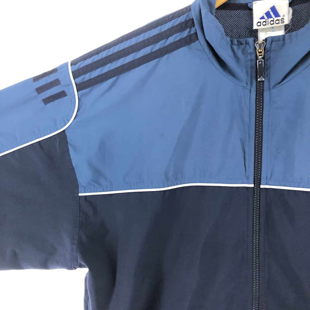 00'S adidas windbreaker men's XL size polyester navy blue type Vintage Second Hand