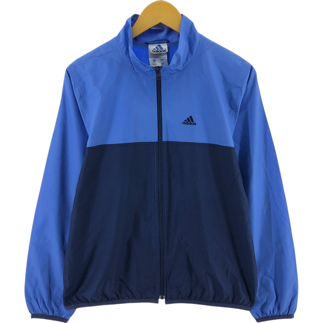 00'S adidas windbreaker, men's size M polyester navy blue type Vintage Second Hand
