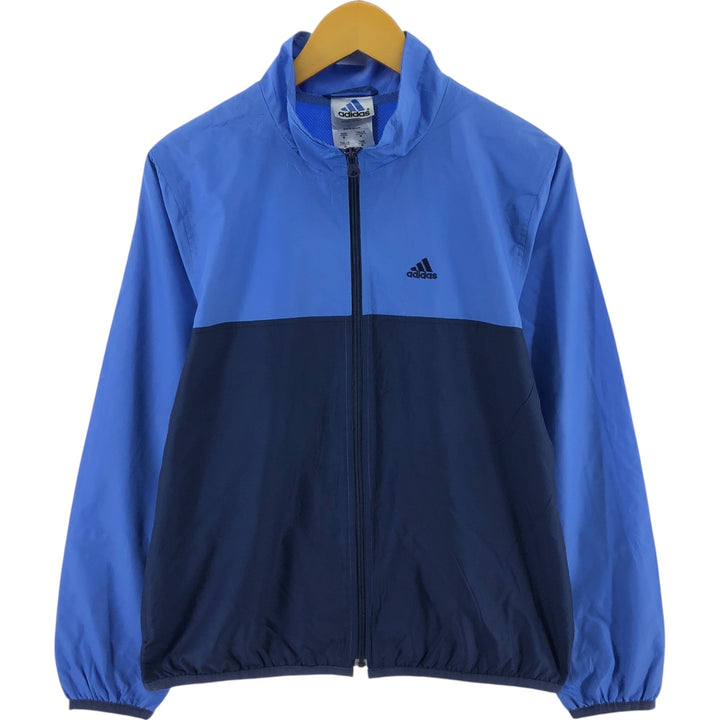 00'S adidas windbreaker, men's size M polyester navy blue type Vintage Second Hand