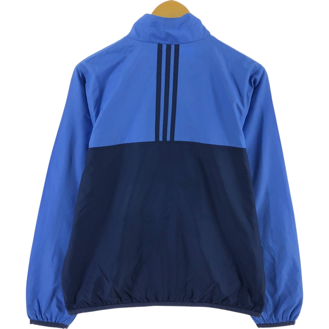 00'S adidas windbreaker, men's size M polyester navy blue type Vintage Second Hand