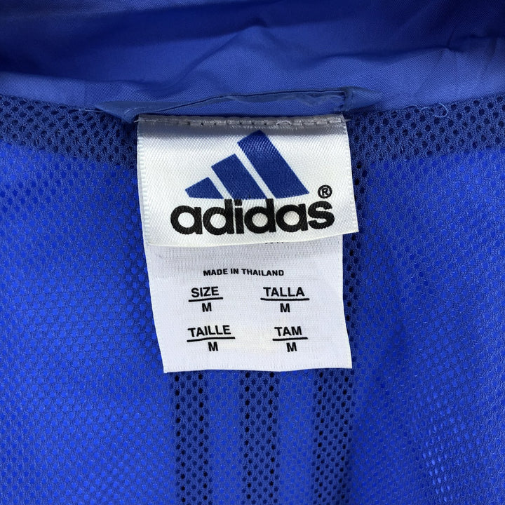 00'S adidas windbreaker, men's size M polyester navy blue type Vintage Second Hand