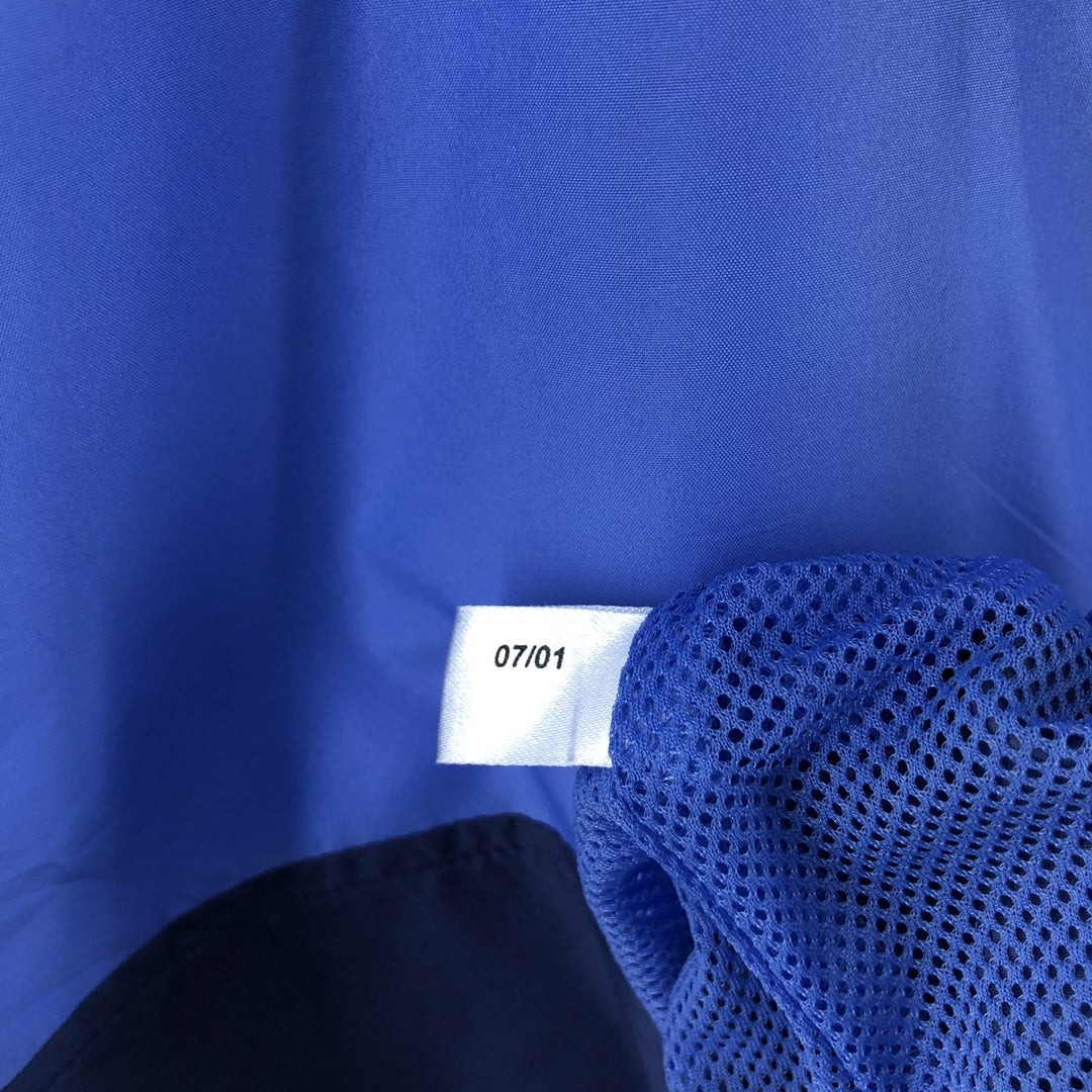 00'S adidas windbreaker, men's size M polyester navy blue type Vintage Second Hand