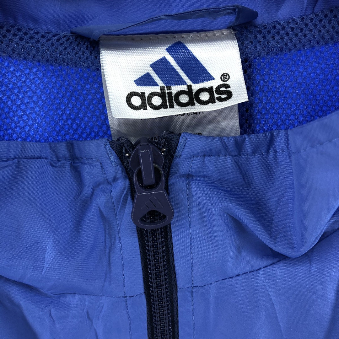 00'S adidas windbreaker, men's size M polyester navy blue type Vintage Second Hand